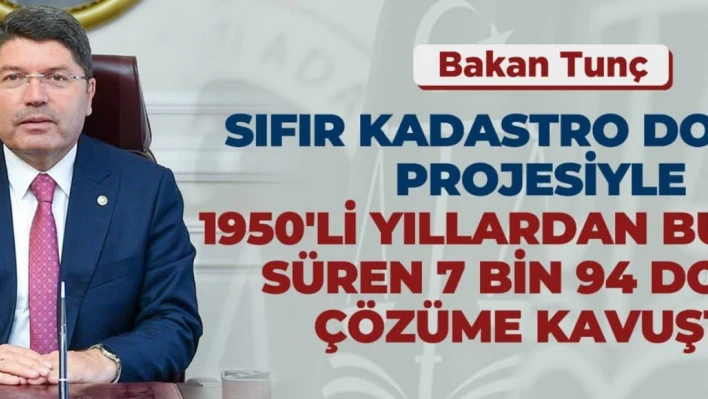 '38 bin dosyayı yılsonuna kadar sıfırlamayı hedefliyoruz'