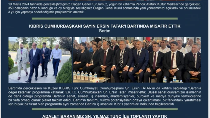 BARFED'ten 13 Aylık Faaliyet Raporu