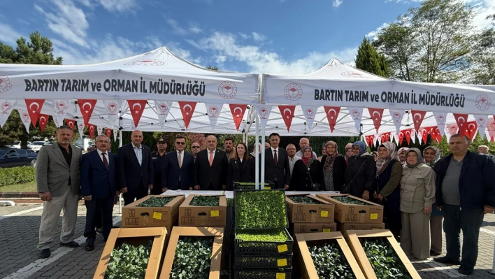 Bartın'da Çiftçilere 300 Bin Fide ile Destek