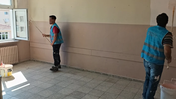 Bartın'da Okullar Denetimli Serbestlik Yükümlüleriyle Yenilendi