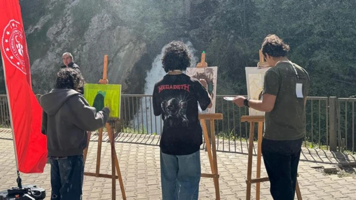 Bartın'ın doğal güzellikleri tuvalde hayat buldu