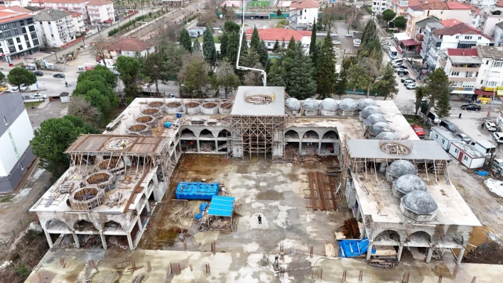 Bartın Merkez Camii ve Külliyesi'nde bir eşik daha geçildi