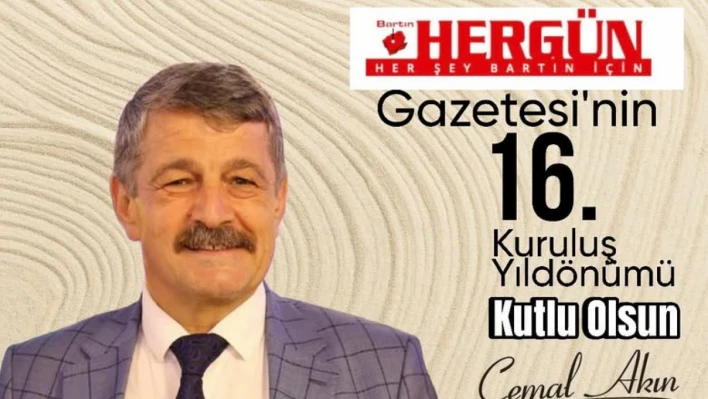 Cemal Akın'dan Hergün Gazetesi'ne 17. Yıl Tebriği