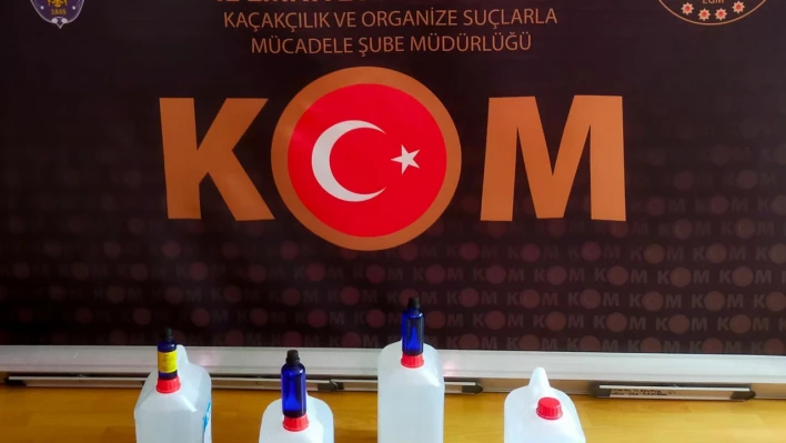 Etil alkol ve yapım kitleri ele geçirildi