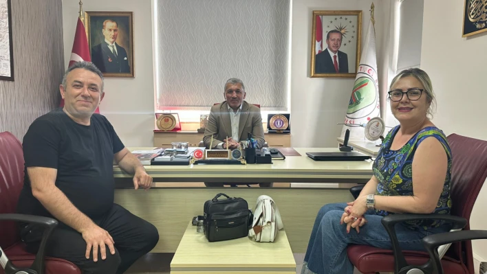 Gazeteciler Cemiyeti'nden Meclis Başkanı Kalaycı'ya Ziyaret