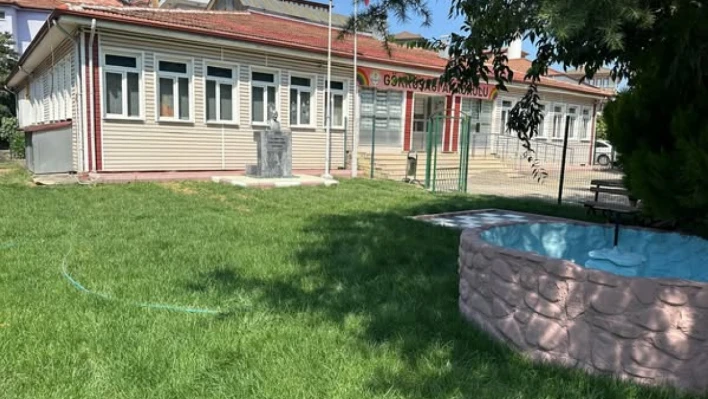 Gökkuşağı Anaokulunun bahçesi yenilendi