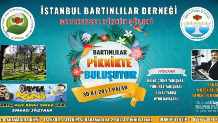 İST-BAR-DER, BARTINLILARI PİKNİKTE BULUŞTURACAK