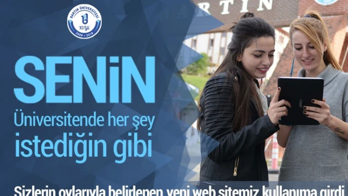 Bartın Üniversitesi web sayfası yenilendi