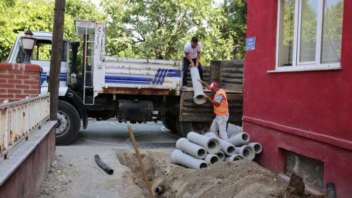 KAVAKLI'DA YAĞMUR SUYU HATTI ÇALIŞMASI BAŞLADI