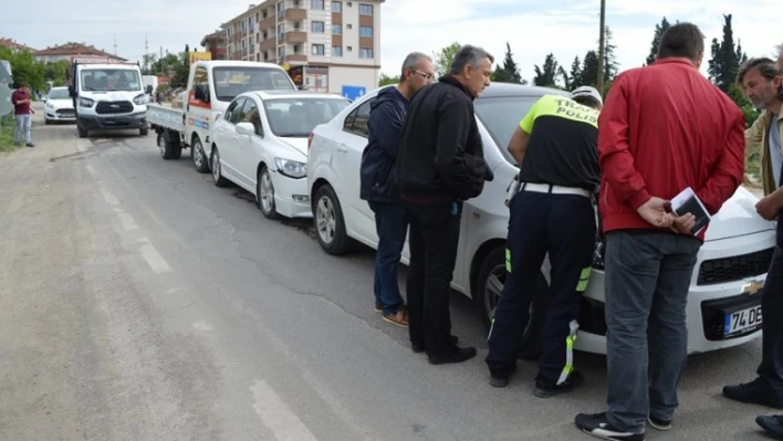 Çevre yolunda zincirleme kaza