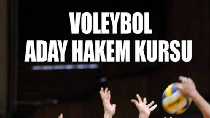 BARTIN'DA VOLEYBOL ADAY HAKEM KURSU AÇILACAK