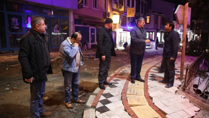 HAMAM CADDESİ'NDE ÜSTYAPI ÇALIŞMALARI BAŞLADI