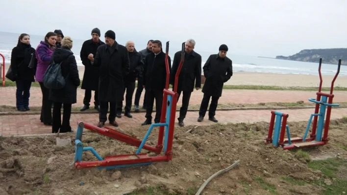 Akın İnkumu'ndaki çalışmaları inceledi