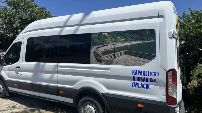 Güzelcehisar dolmuş hattı hizmete girdi