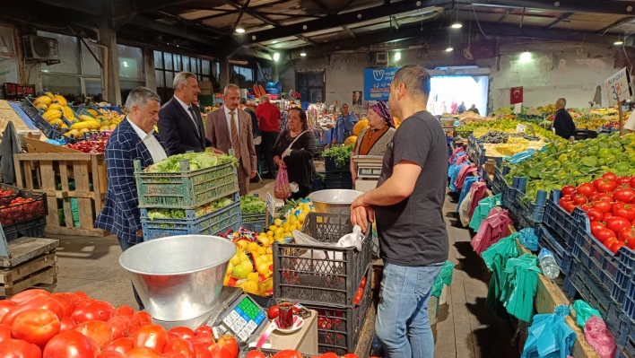 Kapalı Pazarda Esnaf Ziyareti