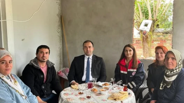 Kaymakam Kadiroğlu'ndan Üretici ve Hane Ziyareti