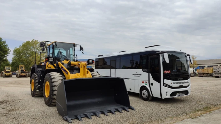 Makine parkına yükleyici ve otobüs takviyesi