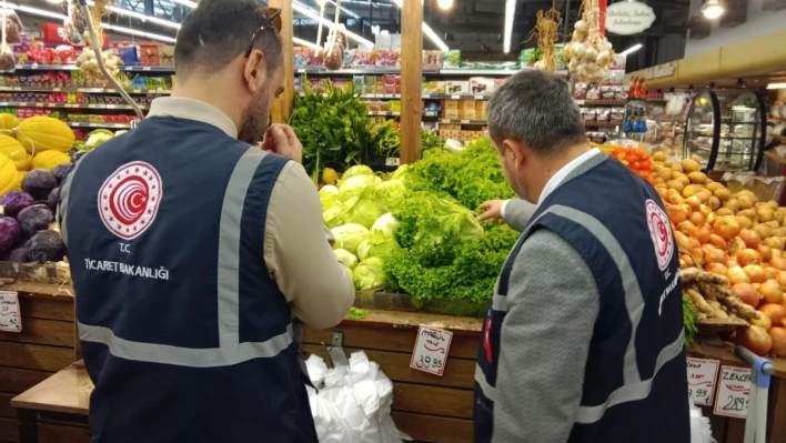 Market ve Lokantalarda Etiket Kontrolü