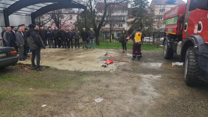 Orman yangınlarıyla mücadele anlatıldı