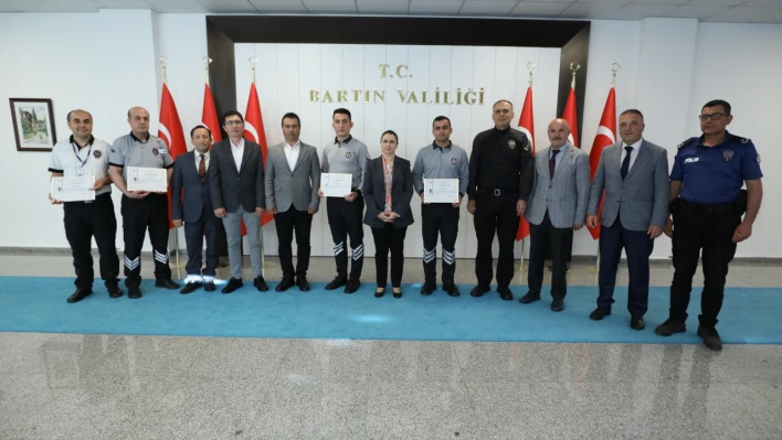 Özel Güvenlik Görevlilerine Teşekkür Belgesi
