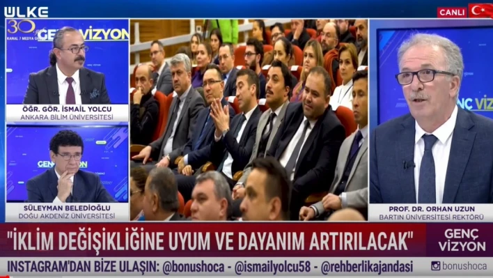 Rektör Uzun, Ülke TV'de BARÜ'yü anlattı