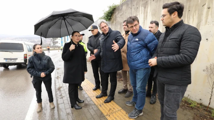 Türbe Yolu mevkiinde yeni tedbirler alındı