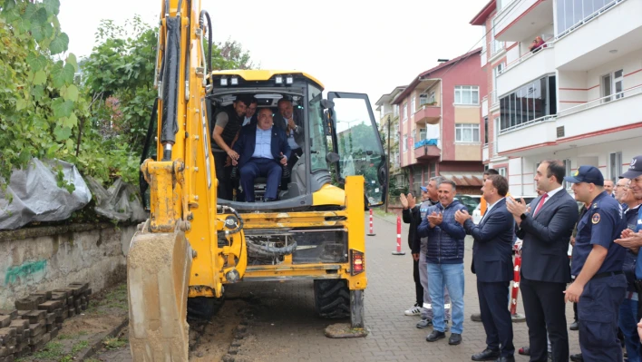 Ulus'ta doğalgaz için ilk kazma vuruldu!