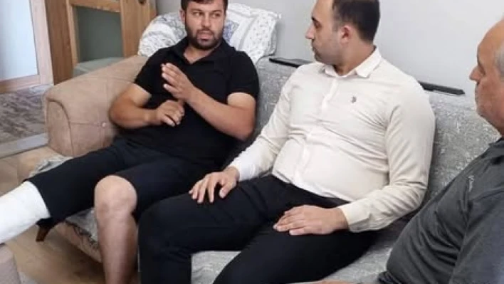 Yangın Kazasında Yaralanan Çetin'e Geçmiş Olsun Ziyareti