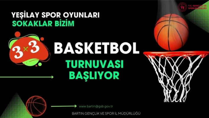 Yeşilay Spor Oyunları 3x3 Basketbol Turnuvasına başvurular başladı