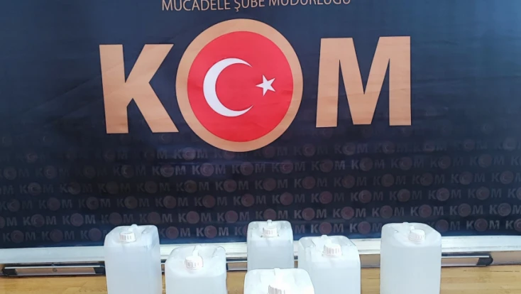 30 litre etil alkol ele geçirildi