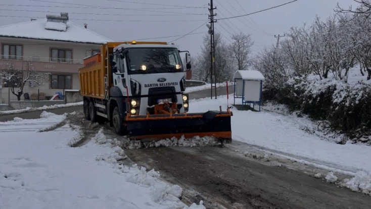 Bartın’da Kar Seferberliği