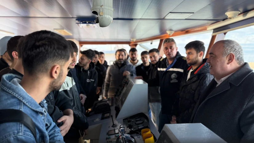 Aldatmaz, Limandaki Çalışmaları Öğrencilerle İnceledi