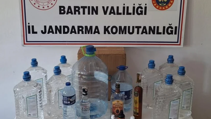 Amasra'da Kaçak Alkol Operasyonu