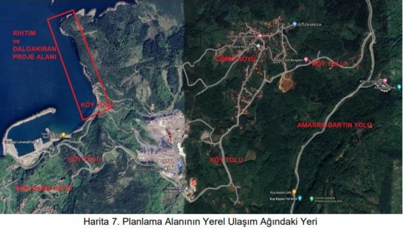 Amasra Tarlaağzı'nda Rıhtım ve Dalgakıran Projesi Askıya Çıktı