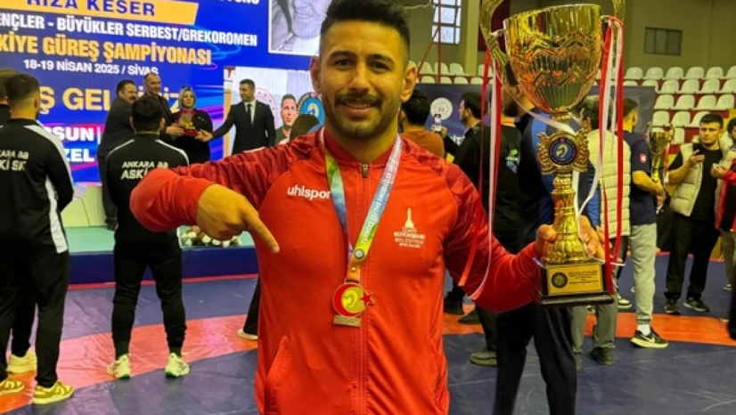 BARÜ'lü güreşçi Bayraktar, olimpiyatlarda ülkemizi temsil edecek