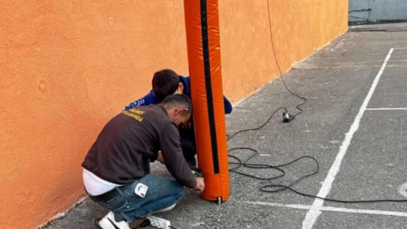 Çaydüzü İlkokulu'nda Spor Alanlarına Güvenlik Dokunuşu