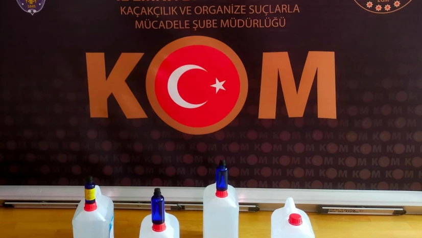 Etil alkol ve yapım kitleri ele geçirildi