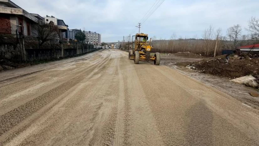 Kar Sonrası Bozulan Yol Onarıldı