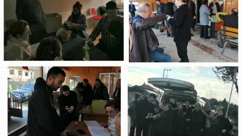 Sağlık ekipleri köylerde sağlık taraması yapıyor