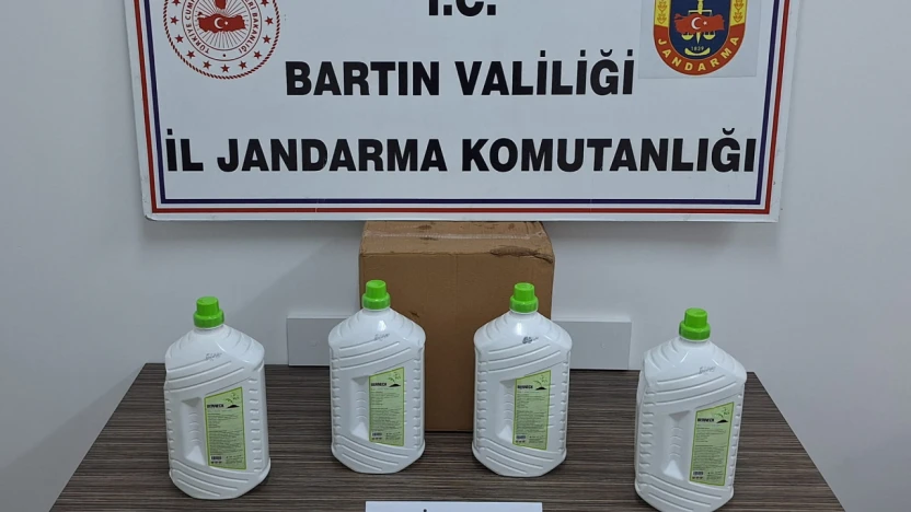 Amasra'da Kaçak Alkol Operasyonu