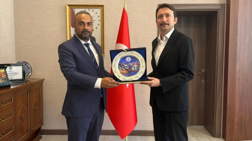 Rektör Akkaya'dan Amasra Kaymakamı Çetin'e hayırlı olsun ziyareti