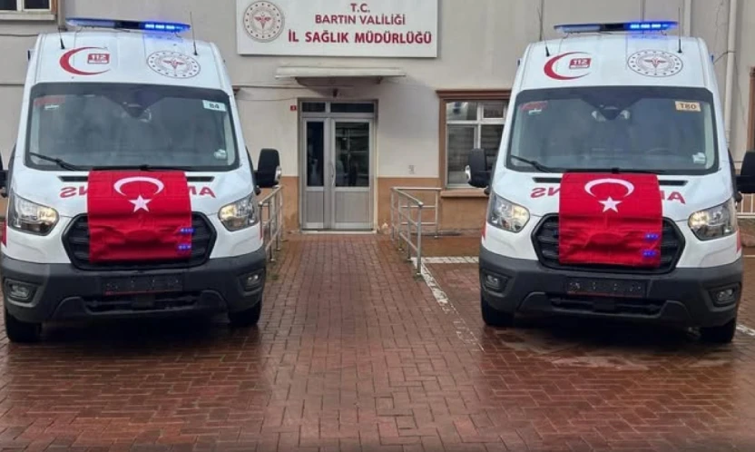 Bartın'a Sağlık Bakanlığından 2 Yeni Ambulans