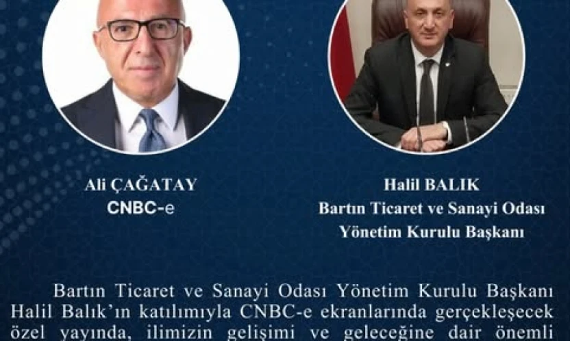Bartın'ın Ekonomisi CNBC-e'de Masaya Yatırılacak