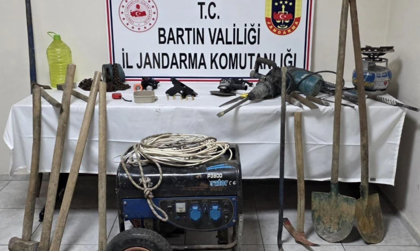 Kaçak Kazıya Jandarmadan Suçüstü