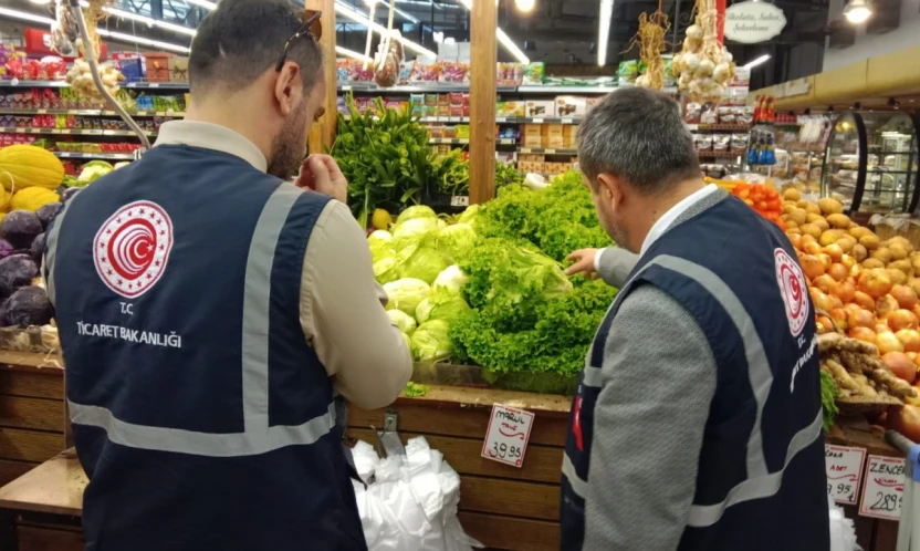 Market ve Lokantalarda Etiket Kontrolü