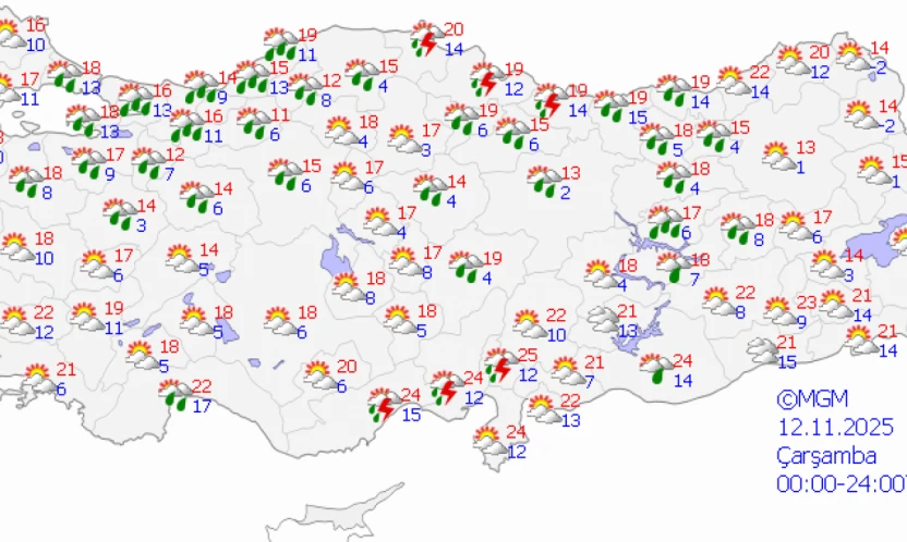 Meteoroloji'den Uyarı! Bartın'da Kuvvetli Sağanak Bekleniyor